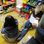 February 2011: Jen, Arlene, and Ghazanfar Sort the Group Order